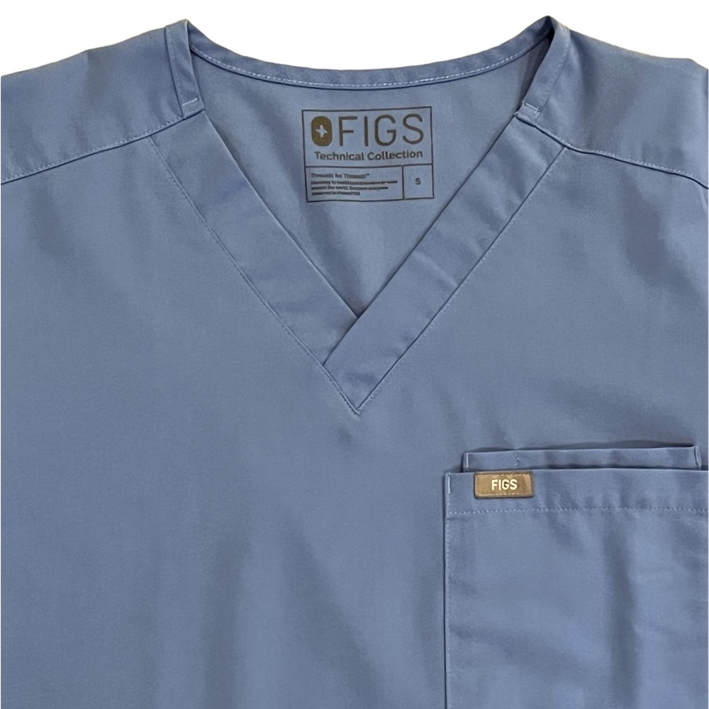 Figs • Pisco / Leon Ceil Blue Scrub Set - S Short - Picture 4 of 16